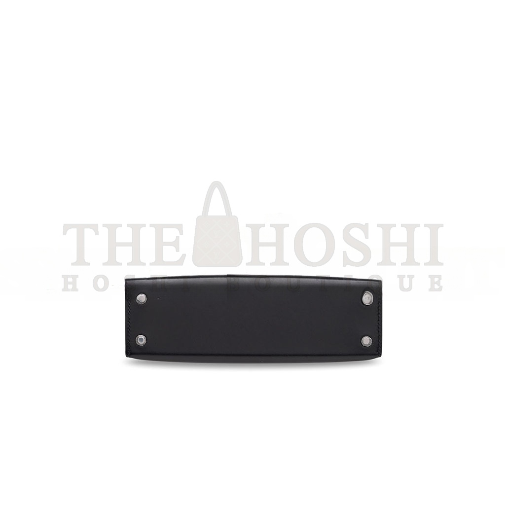 H**me5 MINI KELLY II BOX LEATHER  WITH PALLADIUM HARDWARE (19*12*5.5cm) Master Quality